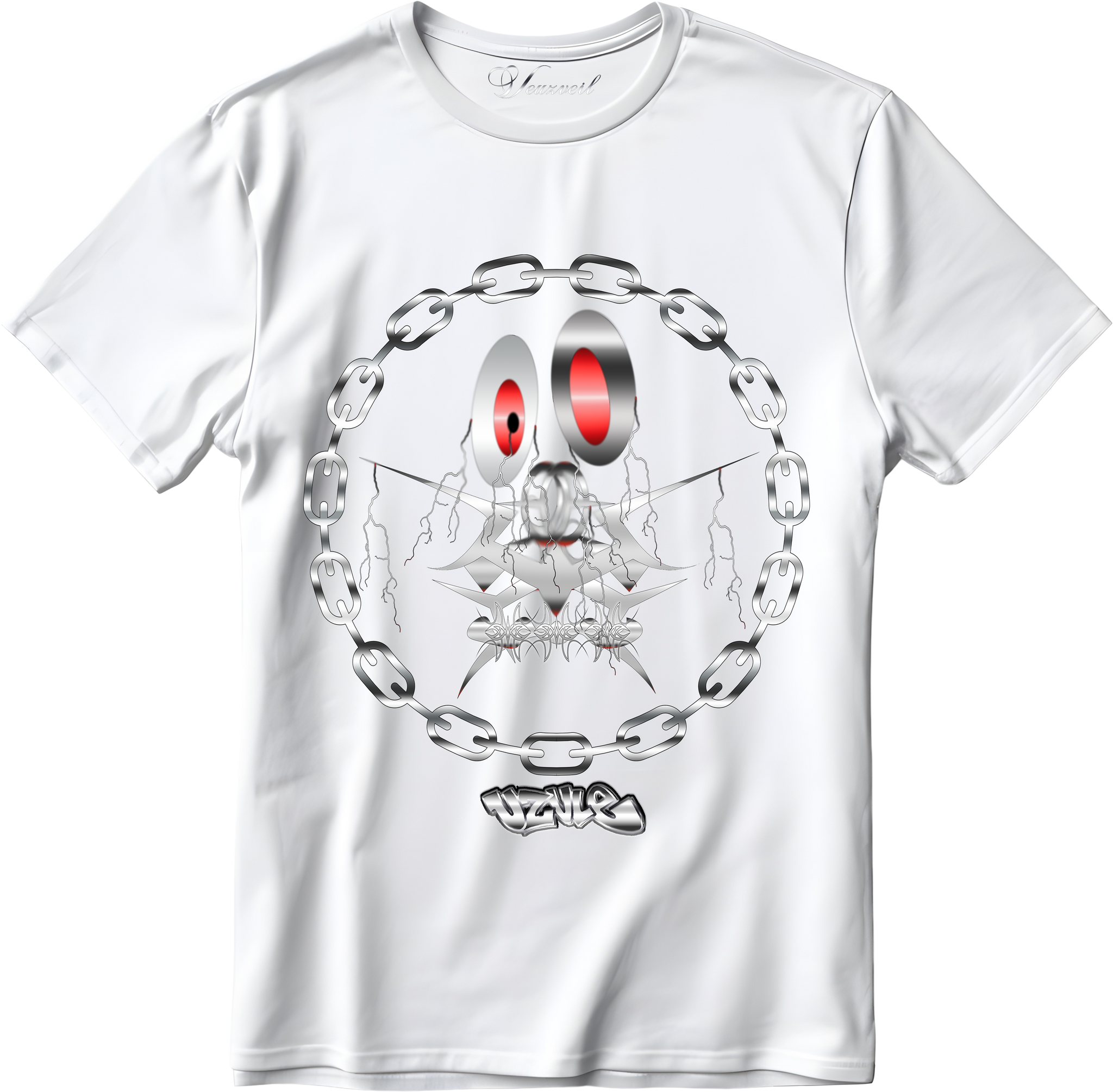 CLASSIC "UZVLE" WHITE T-SHIRT
